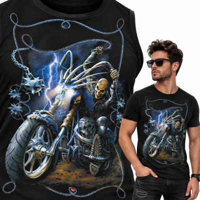 KOSZULKA  HORROR HARLEY SKULL 2
